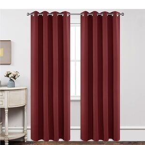 Blackout Curtains84 inch length 2 panel set, thermal insulated.